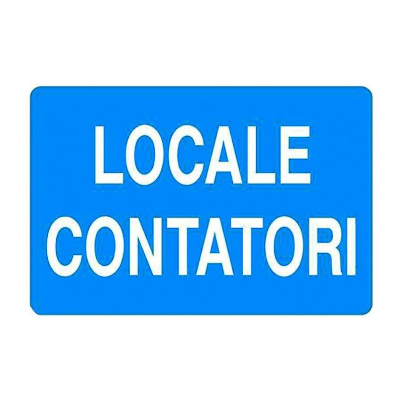 CARTELLO LOCALE CONTATORI