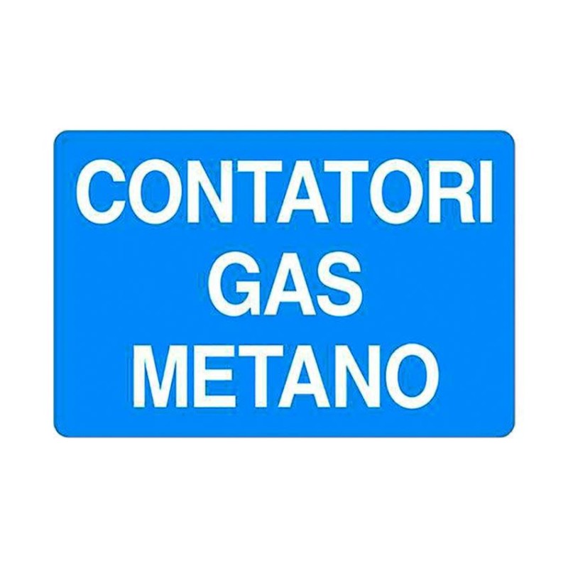 CARTELLO CONTATORI GAS METANO