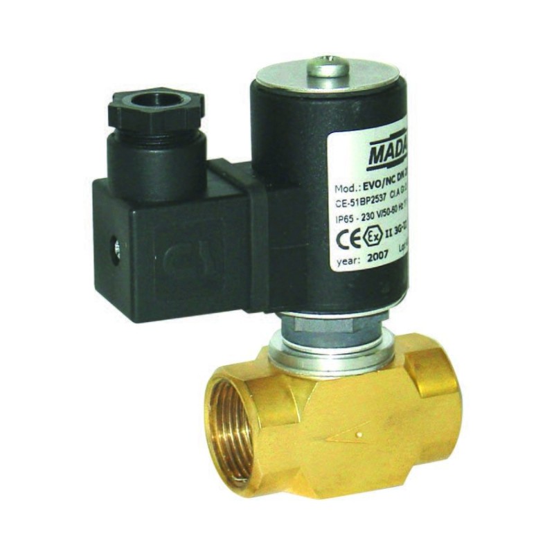 ELETTROVALVOLA GAS NORMALMENTE CHIUSA A RIARMO AUTOMATICO 200 MBAR