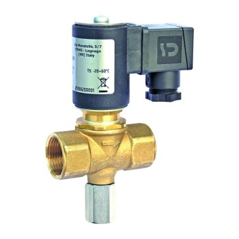 ELETTROVALVOLA GAS A RIARMO MANUALE NORMALMENTE CHIUSA 6 BAR