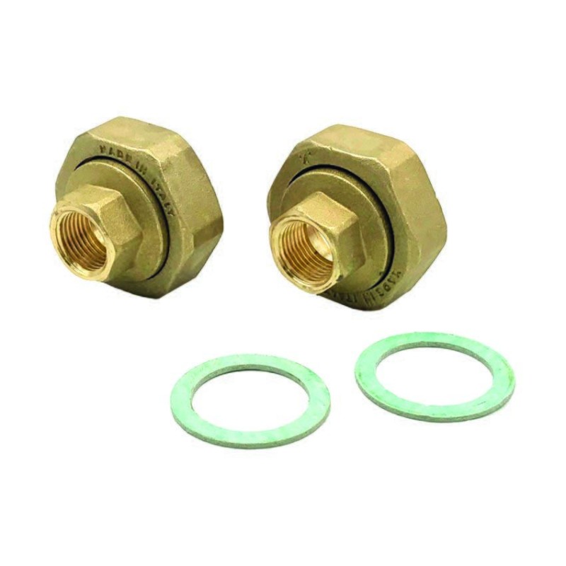 COPPIA RACCORDI FF PER POMPE