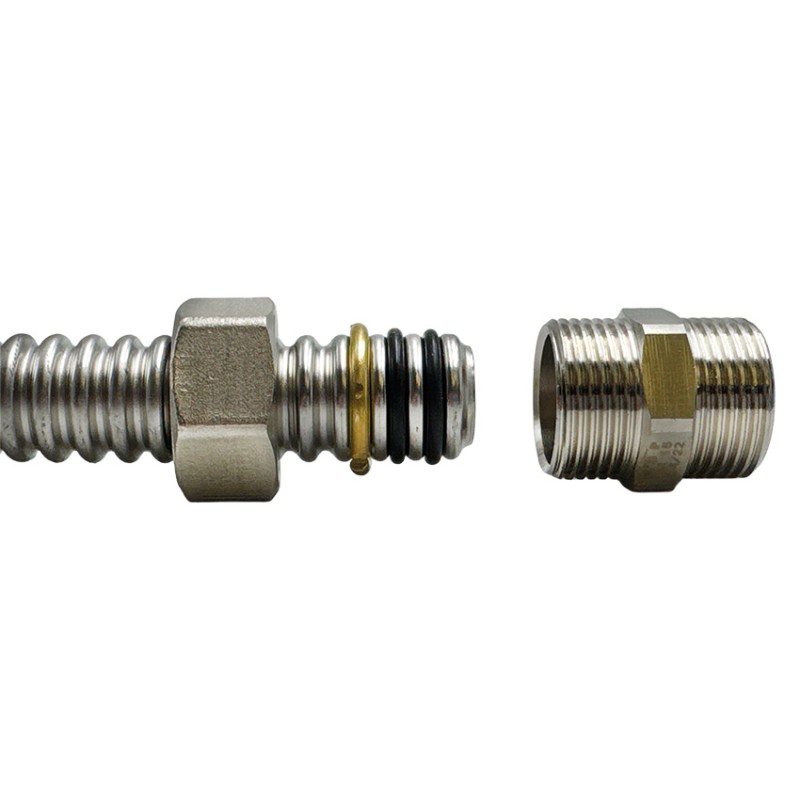 RACCORDO FILETTATO AD INNESTO RAPIDO CON DOPPIO O-RING