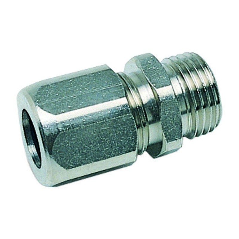RACCORDO PER PORTAGOMMA IN OTTONE NICHELATO