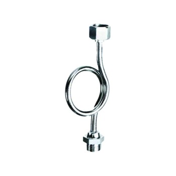SERPENTINA PORTA MANOMETRO IN ACCIAIO INOX PER ACQUA