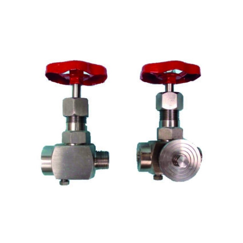 RUBINETTO PORTA MANOMETRO IN ACCIAIO INOX PER ACQUA
