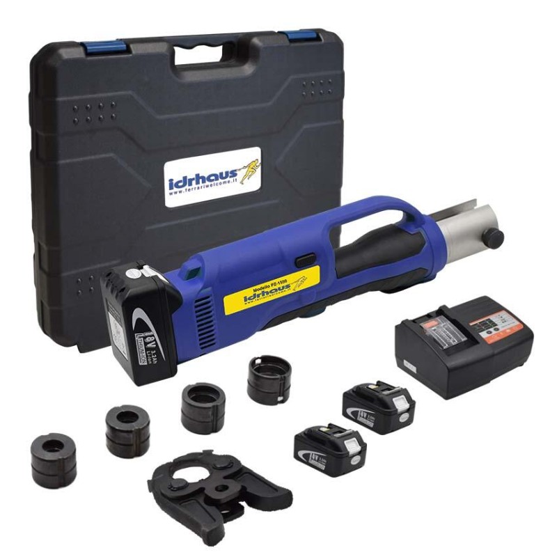 KIT PRESSATRICE A BATTERIA CON PORTAINSERTI ED INSERTI