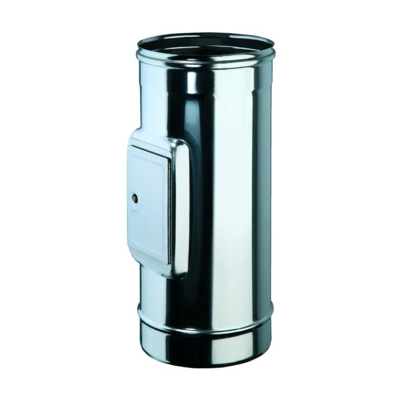 ELEMENTO CON ISPEZIONE RETTANGOLARE MF INOX L 500 mm