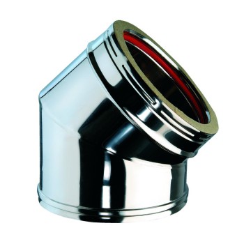 CURVA A 45° MF INOX/INOX