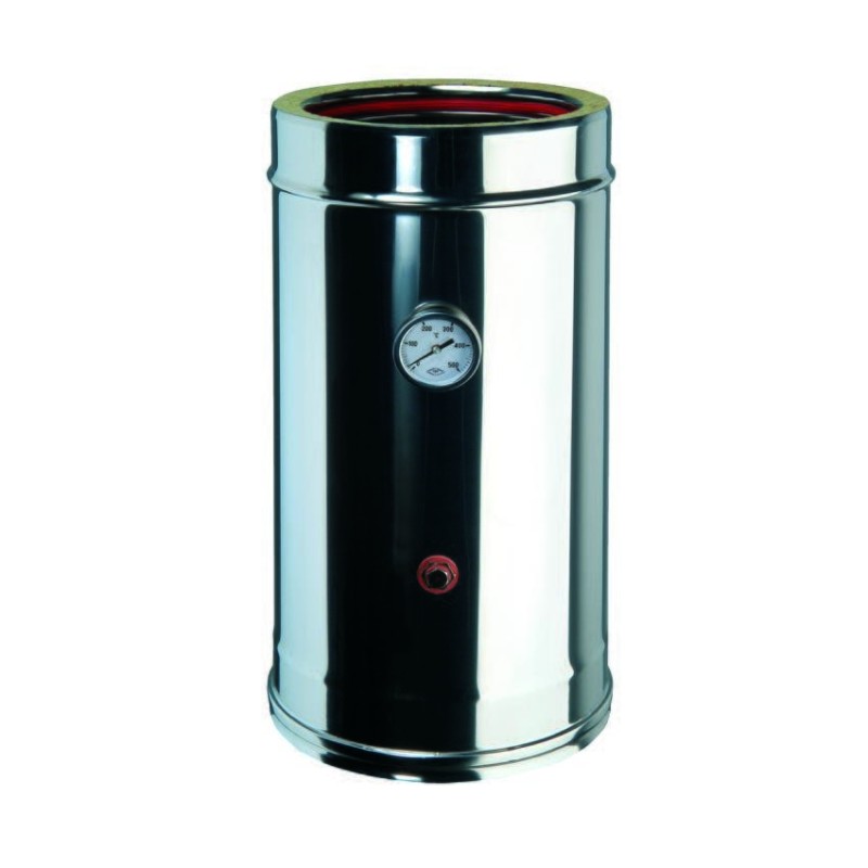 ELEMENTO DI CONTROLLO MF - INOX/INOX DI FUMI / TEMPERATURA L 500 mm