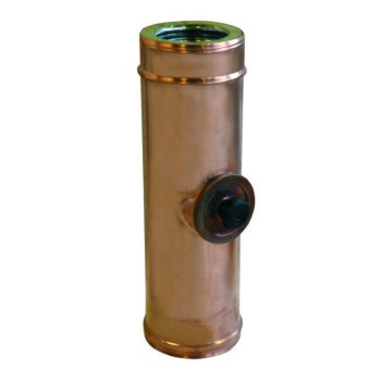 ELEMENTO CON ISPEZIONE TONDA MF INOX/RAME