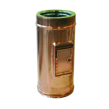 ELEMENTO CON ISPEZIONE RETTANGOLARE MF INOX/RAME L 500 mm