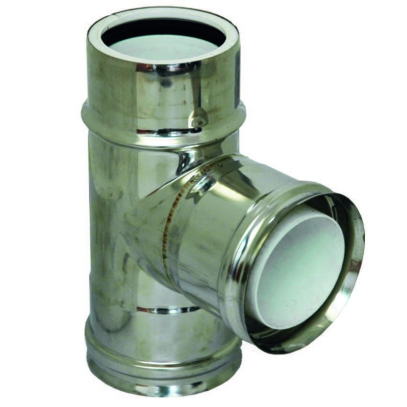 RACCORDO A 90° MMF - PPS / INOX L 244 mm
