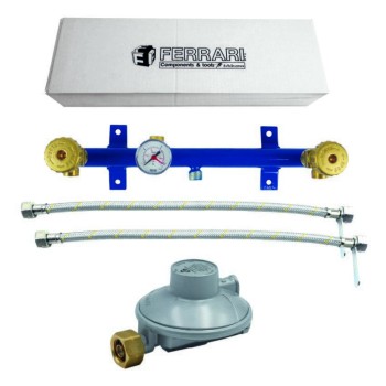 KIT CENTRALINA CON VALVOLA E MANOMETRO
