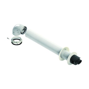 KIT COASSIALE - PPS / METALLO VERNICIATO BIANCO