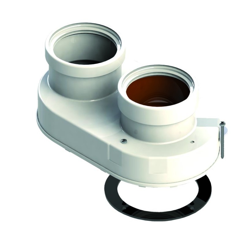 SDOPPIATORE PER ASPIRAZIONE / SCARICO - PVC