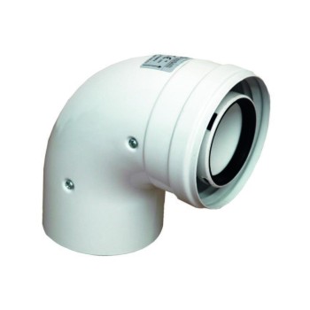 CURVA COASSIALE A 90° MF