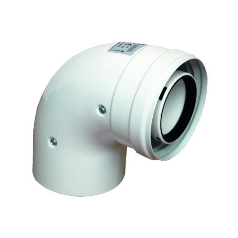 CURVA COASSIALE A 90° MF