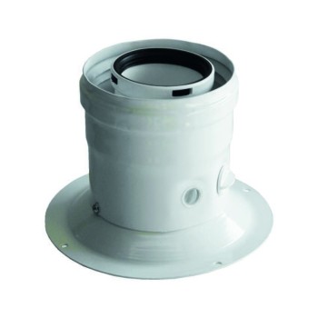TRONCHETTO DI PARTENZA COASSIALE CON FLANGIA PPS / METALLO VERNICIATO