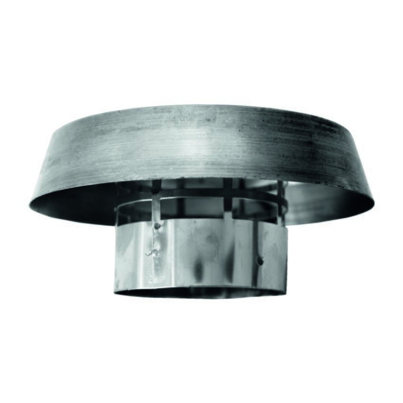 GRIGLIA SCARICO FUMI - INOX CON PARAPIOGGIA