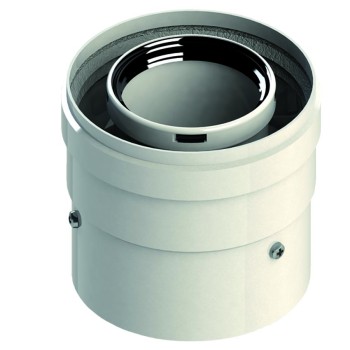 TRONCHETTO DI PARTENZA COASSIALE CON FLANGIA PPS / METALLO VERNICIATO