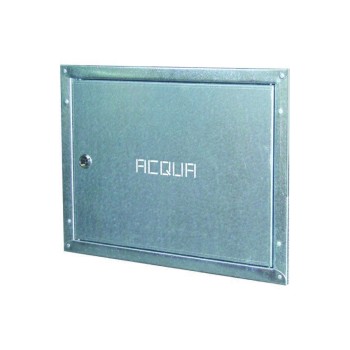 SPORTELLO CONTATORE ACQUA CON CORNICE DA INCASSO IN ACCIAIO INOX