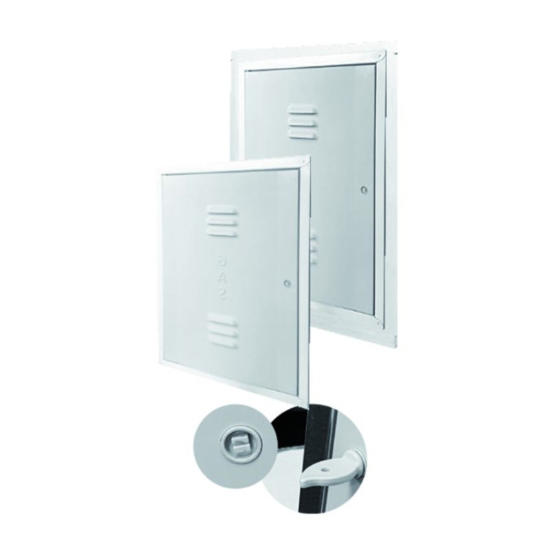 SPORTELLO PER CONTATORE GAS ELETTRONICO TELAIO: ACCIAIO INOX - ANTINA: ABS