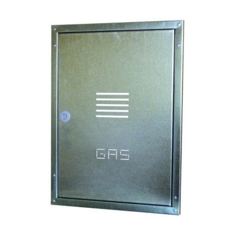 SPORTELLO CONTATORE GAS DA INCASSO CON CORNICE IN ACCIAIO INOX