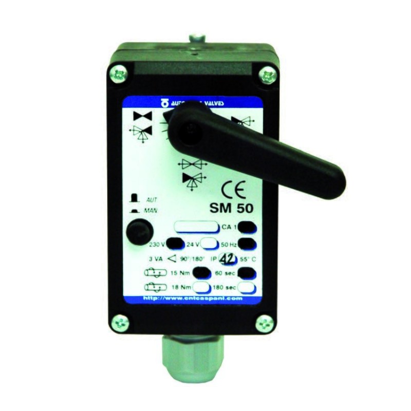 SERVOMOTORE PER VALVOLE MISCELATRICI/ DEVIATRICI 3 E 4 VIE SM50