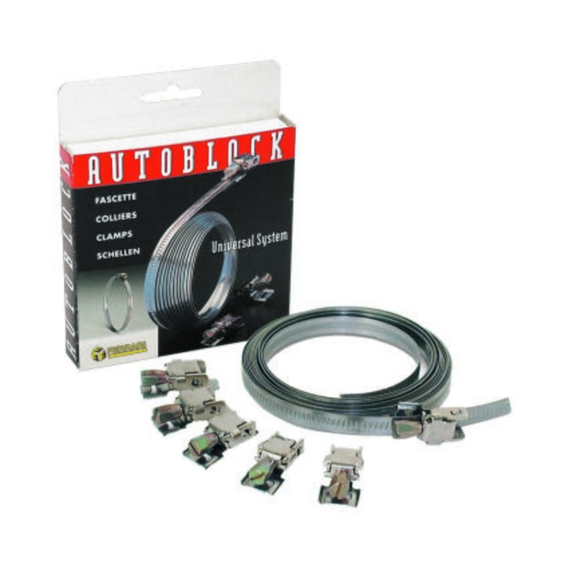 FASCETTA IN ROTOLO AUTOBLOCK IN ACCIAIO INOX AISI 430