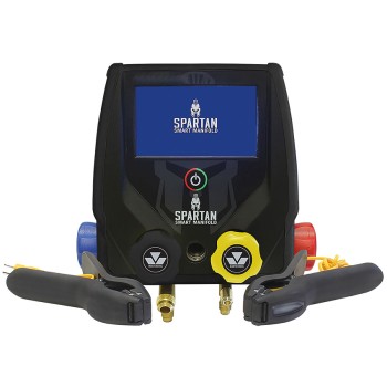 KIT GRUPPO MANOMETRICO DIGITALE A 4 VIE CON 2 SONDE DI TEMPERATURA