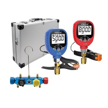 KIT MANOMETRICI DIGITALI WIRELESS CON SONDE DI TEMPERATURA A PINZA