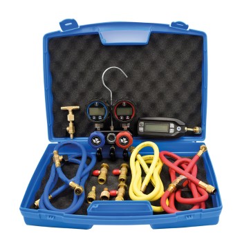 KIT GRUPPO MANOMETRICO DIGITALE CON VACUOMETRO ONE-HAND