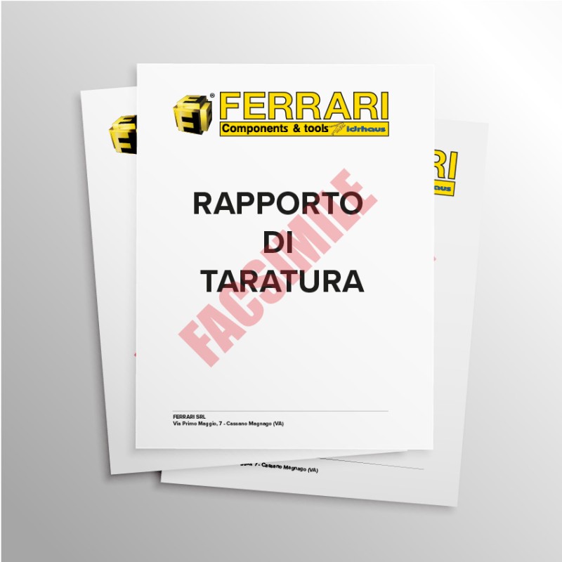 RAPPORTO DI TARATURA