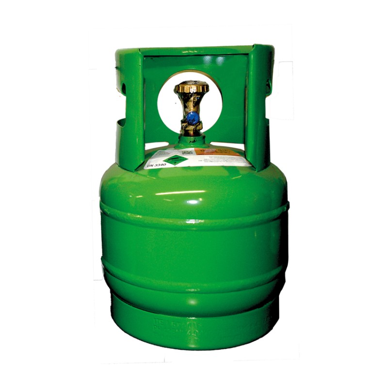 BOMBOLE RICARICABILI PIENE DI GAS REFRIGERANTE CON RUBINETTO