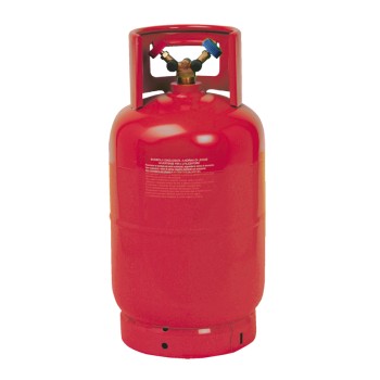 BOMBOLE RICARICABILI VUOTE PER RECUPERO GAS REFRIGERANTI CON DOPPIO RUBINETTO