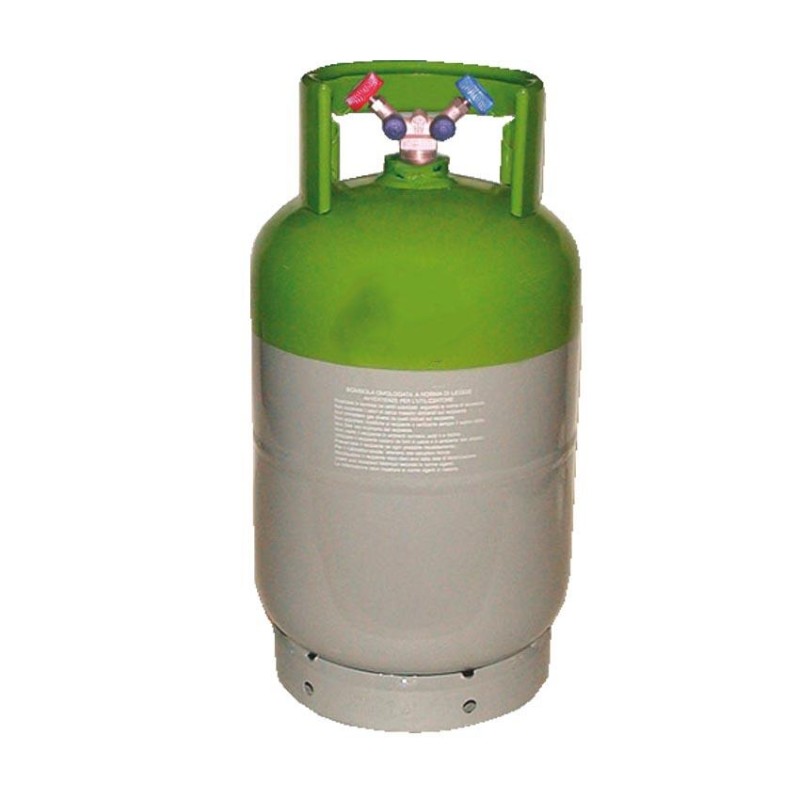 BOMBOLE RICARICABILI VUOTE PER RECUPERO GAS REFRIGERANTI CON DOPPIO RUBINETTO