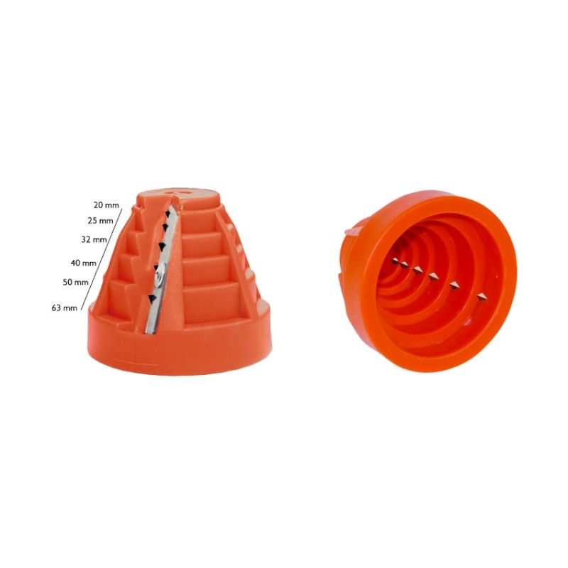 SBAVATOR MANUALE IN PVC CON DIAMETRI A SCALARE