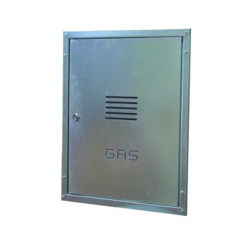 SPORTELLO CONTATORE GAS DA INCASSO CON CORNICE IN LAMIERA ZINCATA