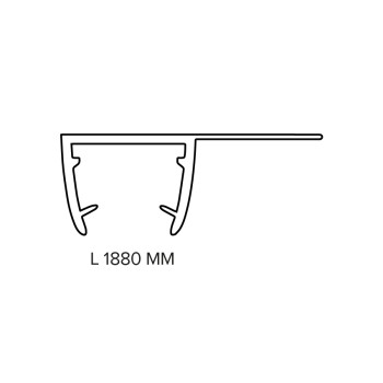 GUARNIZIONE A BAFFO INTERNO 1 X BOX (L. 1880 MM)