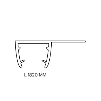 GUARNIZIONE A BAFFO ESTERNO 1 X BOX (L. 1820 MM)