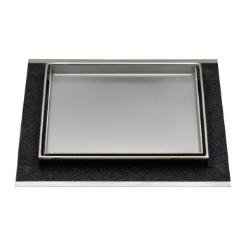 SISTEMA DI SCARICO INOX STYLE LINEA LUXURY QUADRATA - PIASTRELLABILE