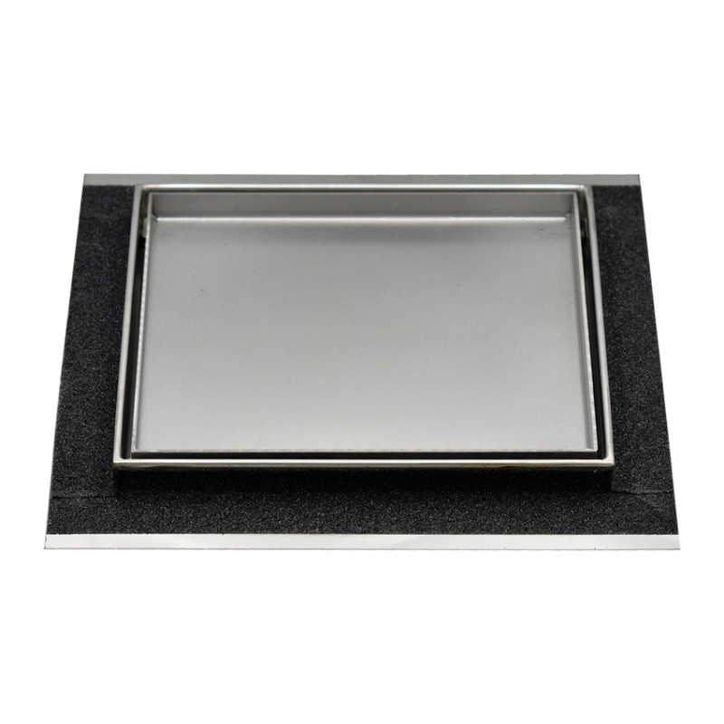 SISTEMA DI SCARICO INOX STYLE LINEA LUXURY QUADRATA - PIASTRELLABILE