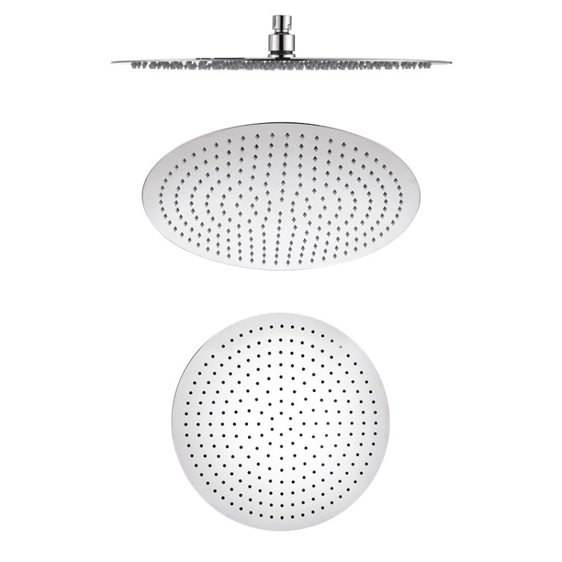 SOFFIONI DOCCIA LOW ROUND IN ACCIAIO INOX