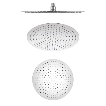 SOFFIONI DOCCIA LOW ROUND IN ACCIAIO INOX