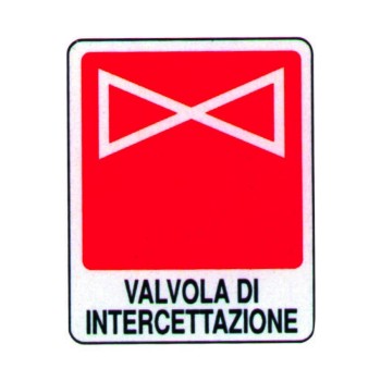 CARTELLO VALVOLA DI INTERCETTAZIONE
