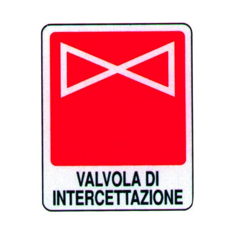 CARTELLO VALVOLA DI INTERCETTAZIONE