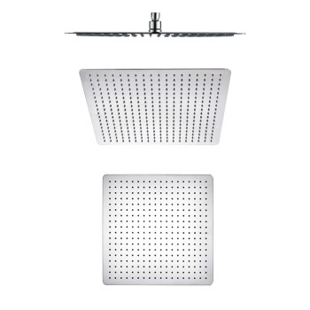 SOFFIONI DOCCIA LOW SQUARE IN ACCIAIO INOX