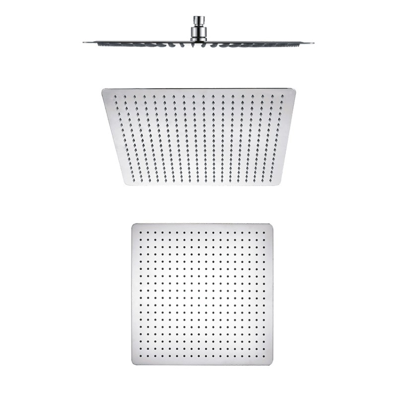 SOFFIONI DOCCIA LOW SQUARE IN ACCIAIO INOX