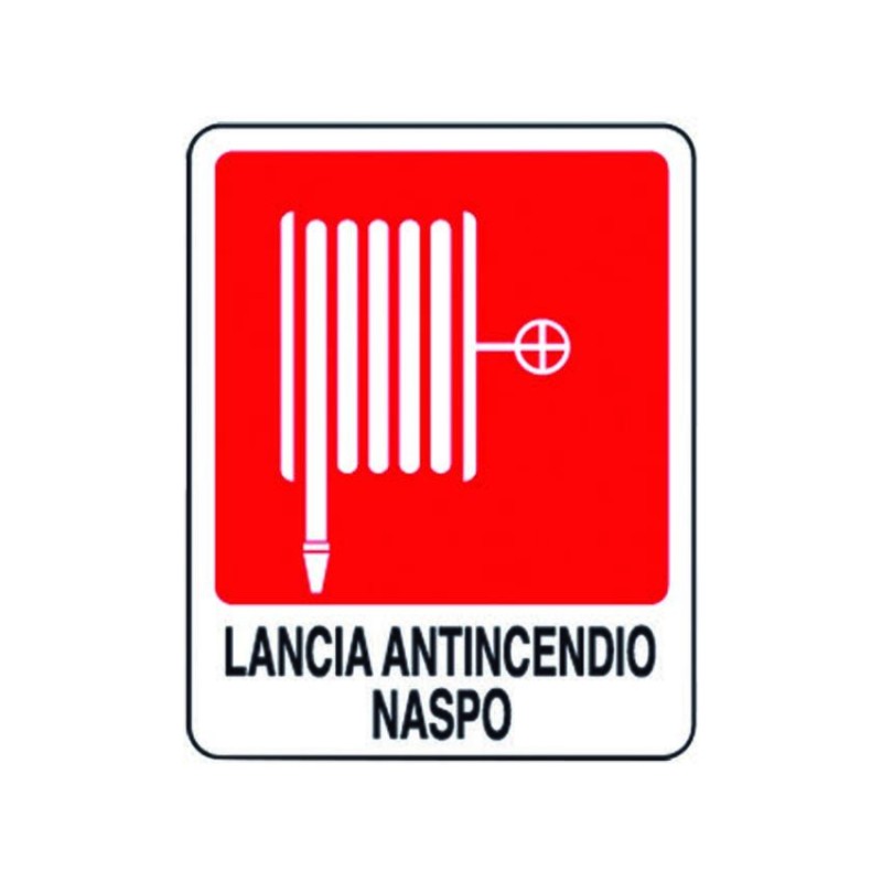 CARTELLO LANCIA ANTINCENDIO NASPO