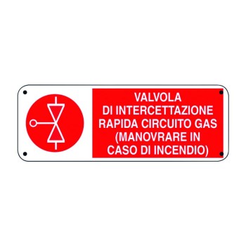 CARTELLO INTERCETTAZIONE RAPIDA GAS